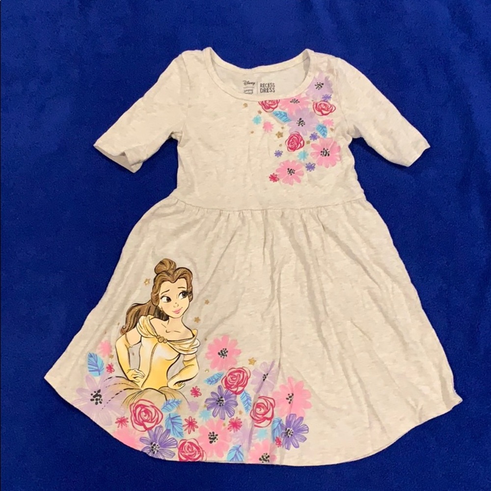 Girls short sleeve Belle dress.